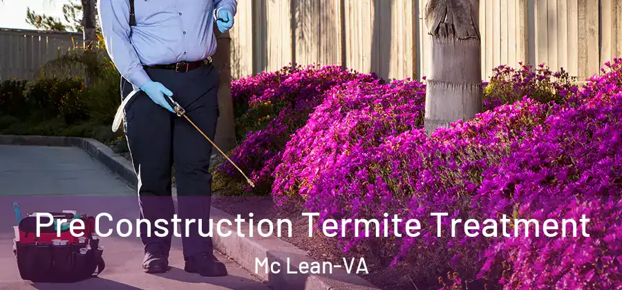  Pre Construction Termite Treatment Mc Lean-VA